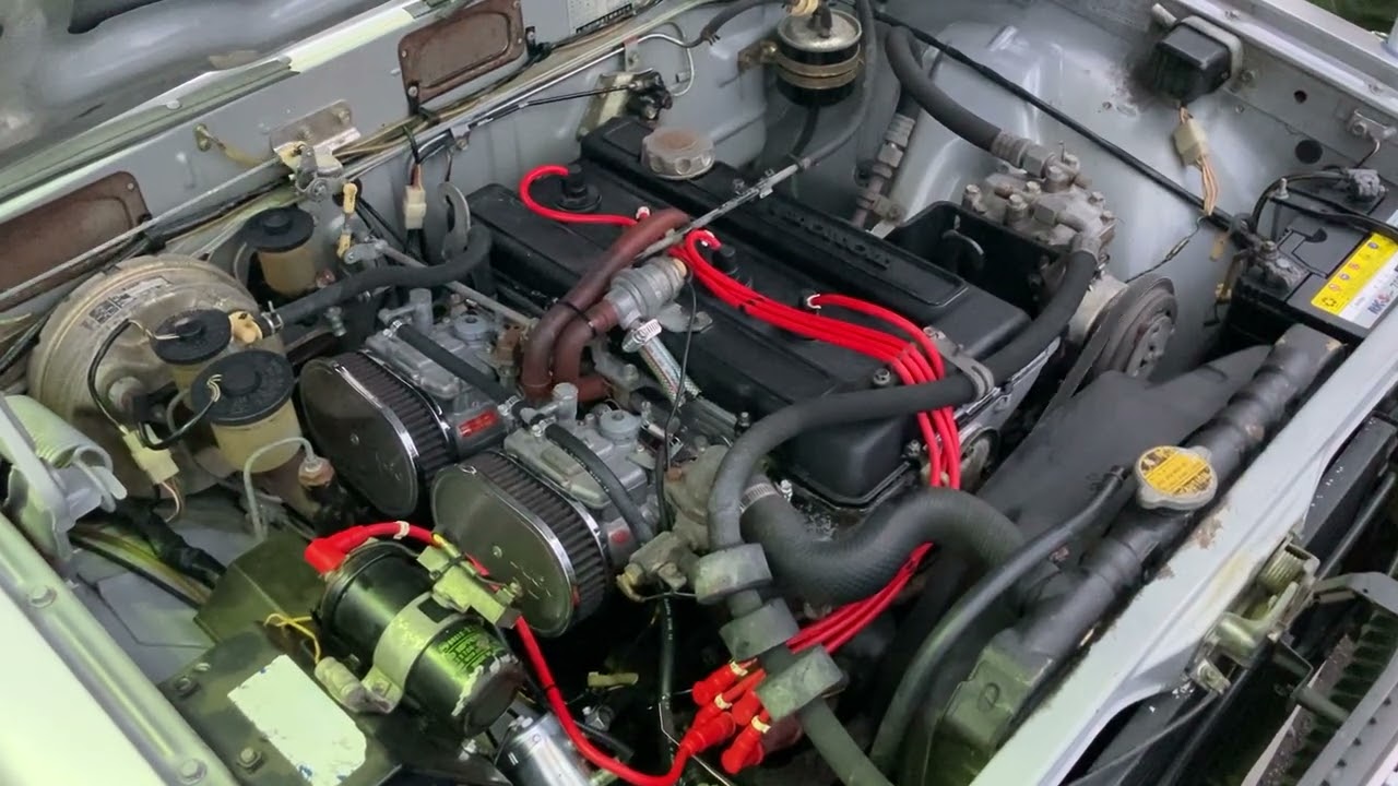 昭和49年 コロナ2000GT　18R-G　SOLEX　ステンレスマフラー　RT104　トヨペット