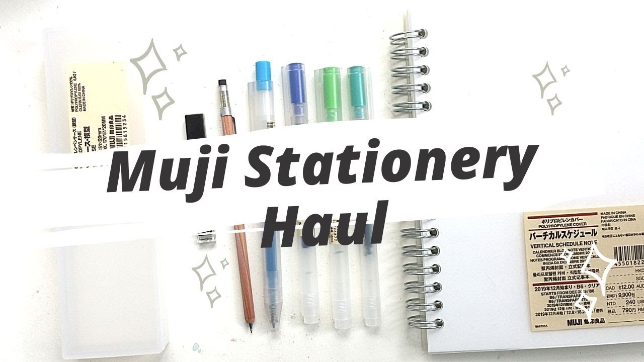 MUJI STATIONERY HAUL Back to School Essentials 2020 YouTube