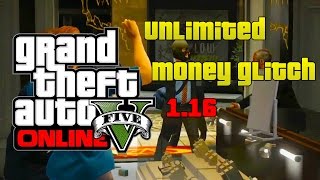 GTA 5 - SOLO! UNLIMITED Money Glitch + CAR Duplication Glitch 1.16