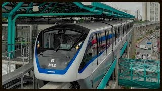 Monotrilho SP | Linha 15-Prata - Vila União/Vila Prudente - Completo, vista da janela