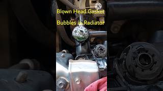 Blown Head Gasket Bubbles in Radiator | Car overheating problem #engine #gaskets