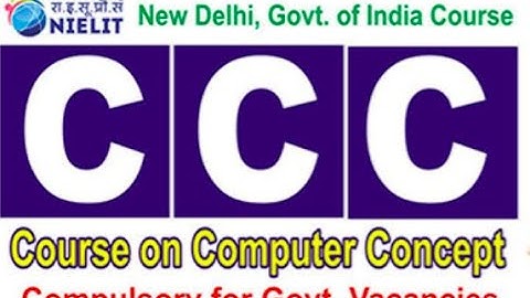 Nielit ccc course - complete details