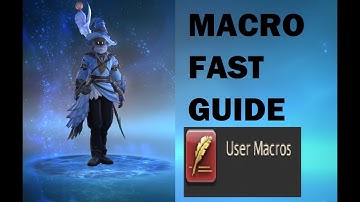 Final Fantasy 14 Fast/Short Guide How to do Macro in chat  ( Straight to the POINT !)