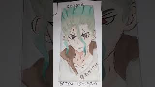 Dr.stone 😄 senku ishigam #anime #drawing