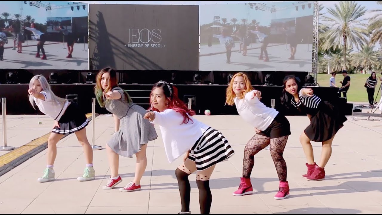 [LIVE STAGE] EOS Dance Crew K-pop Cover @K-Food Fair 2015 UAE DAY 2 (A ...
