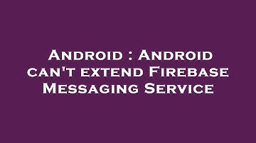 Android : Android can