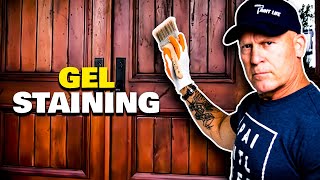 Gel Staining Fiberglass Doors. How to use Gel Stains.