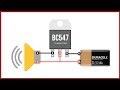 Simple Basic Audio Amplifier with BC547 Transistor