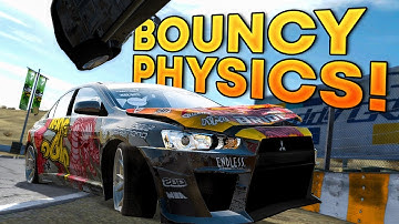 NFS ProStreet but Cars are SUPER BOUNCY! - Bouncy Physics Mod