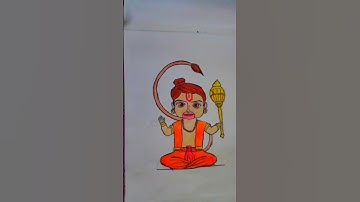 baby hanuman ji drawing #drawing #hanuman #shorts