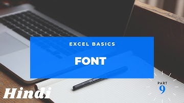 How To Change Font & Font Size | How To Bold, Italic, Underline A Text In Excel | Hindi | Part 8