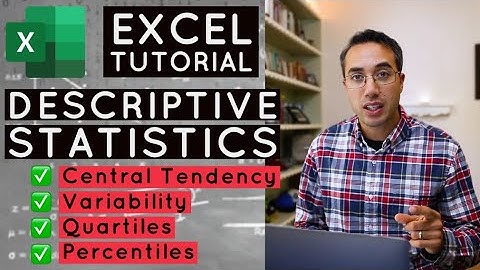 How to Calculate Descriptive Statistics in Excel (Central Tendency, Variability, & Percentiles!)