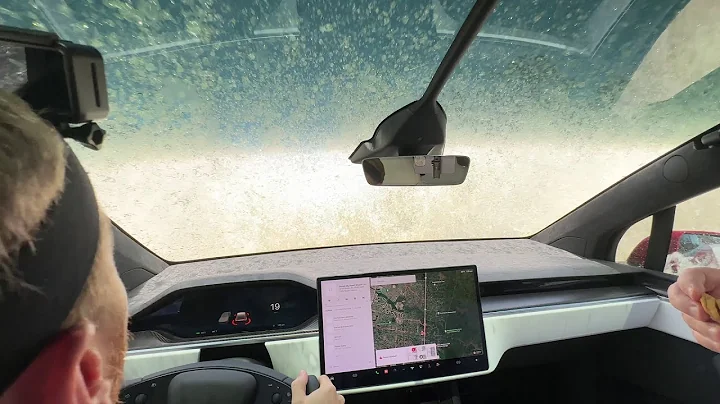 Tesla Model X Plaid Full Self Boating Mode | Hurri...
