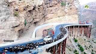 Автопутешествие по крупнейшему японскому стальному мосту в Пакистане, соединяющее маршрут CPEC