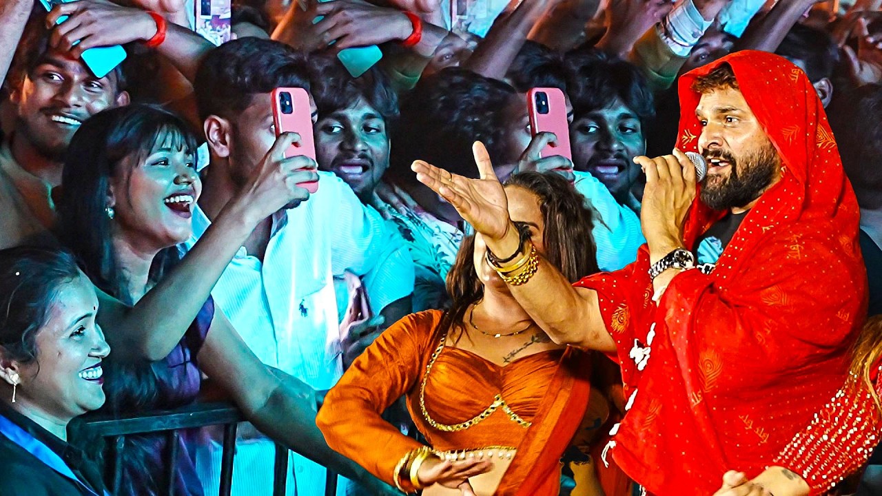 #Khesari_Lal लखनऊ में ओढ़नी वाली पर फिदा खेसारी की दीवानगी बोली थैंक्स #khesari_lal #janeshawar_park