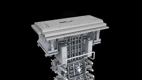 Slab Caster working principle with different parts.