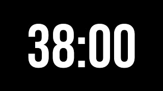 38 Minute Timer  | Black Screen Timer Without Tick Sounds |  2280 Seconds Timer