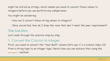 How to Drop Rows in Pandas DataFrame Where Year Built is Less Than 1920