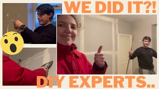 WE DID IT?!  Jointing Plasterboards  Master Bedroom Renovation