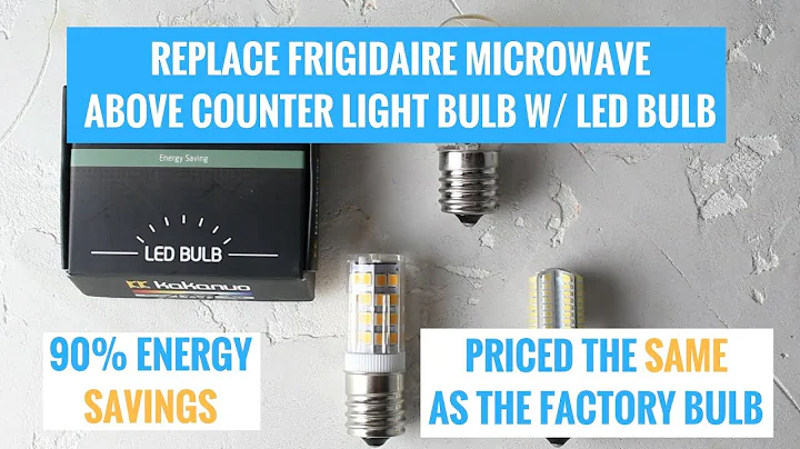 Replace Frigidaire Microwave Light Bulb W/ AFFORDABLE LED Bulb and SAVE MONEY!