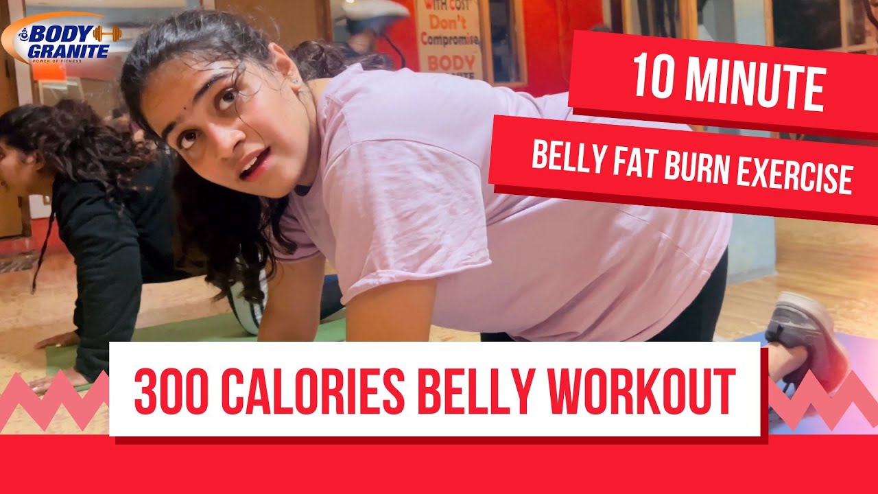 10 Minute Abs Workout No Equipment | Belly Fat Exercise at Home | Sri ...