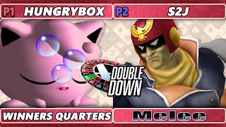 Double Down 2022 Winners Quarters - Hungrybox (Jigglypuff) Vs. S2J (Captain Falcon) Smash Melee