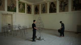 Composition in exhibiting space