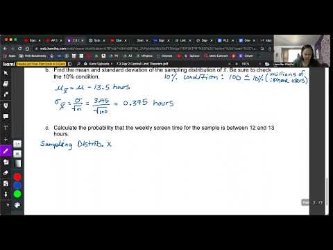 AP Stat 7 3 Day 2 CYU The Central Limit Theorem