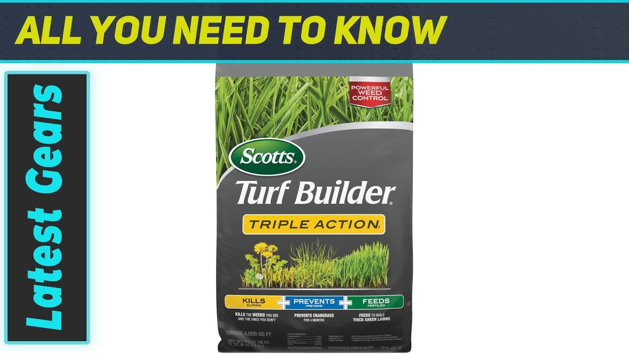 Scotts Turf Builder Triple Action1: The Best Solution for a Lush Lawn ...