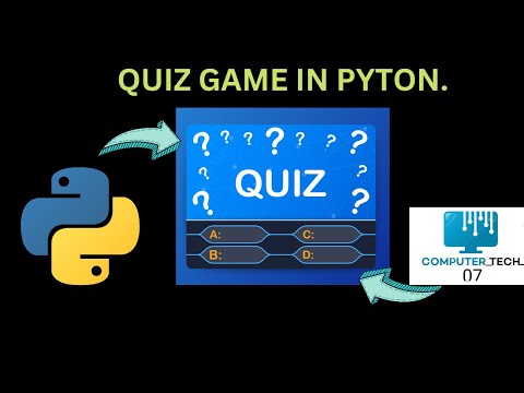 How to make Quiz game in python. #python #game