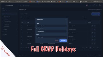 How to Manage Holidays in Laravel 11 with CRUD Operations