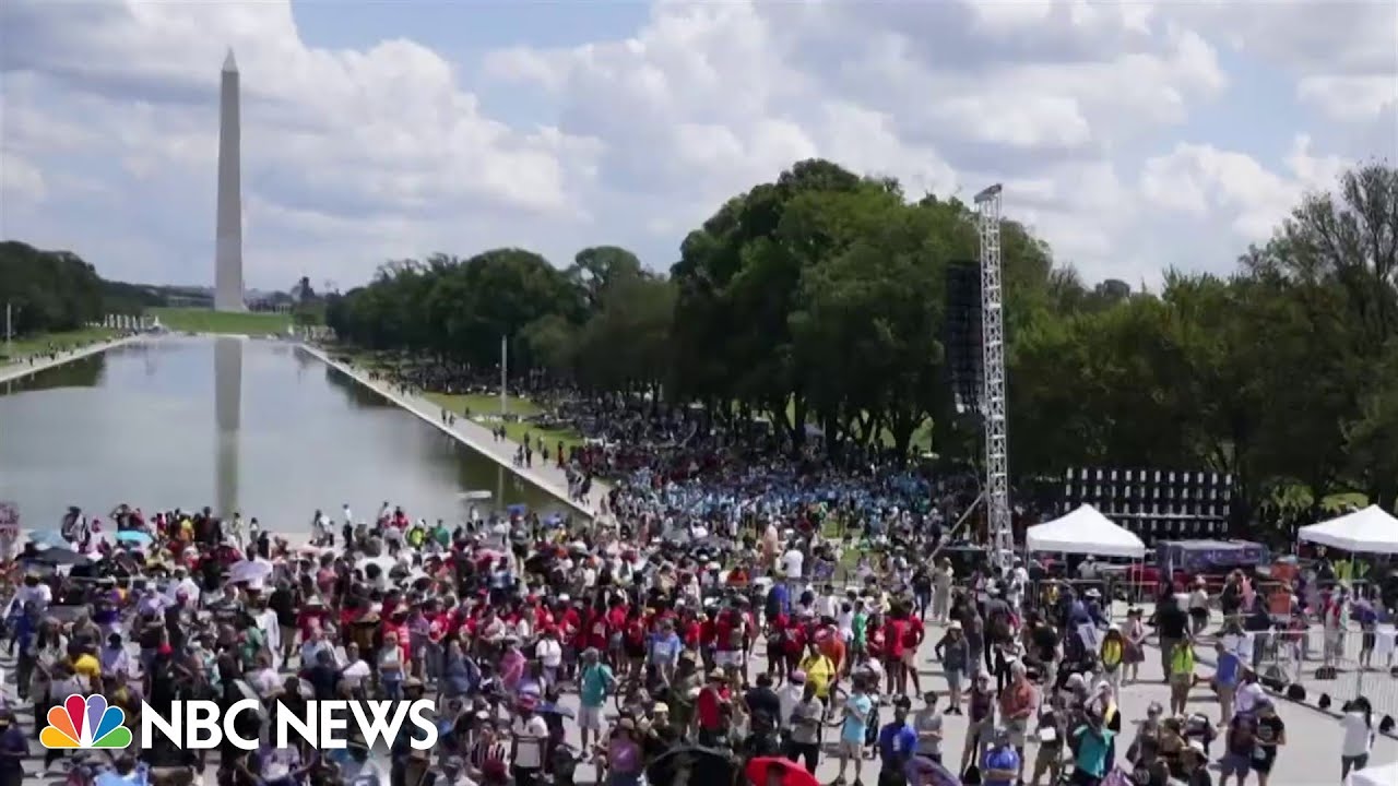 Thousands gather from across the nation to mark 60th anniversary of March on Washington