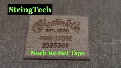 Martin Guitar Tenon in Mortise Neck Re-set  @StringTechWorkstations