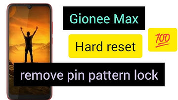 Gionee Max hard reset | remove pin pattern lock | how to remove password |pattern lock Gionee Max ||