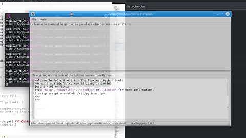 C++/Python3 wxWidget / wxPython (phoenix)
