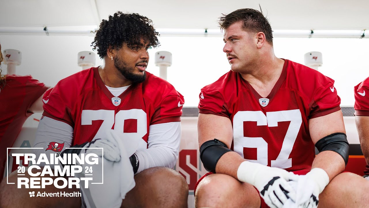 Tristan Wirfs’ Extension Reaction: ‘Jumping For Joy’ | Training Camp Report | Tampa Bay Buccaneers