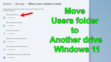 Change default user folder location windows 11