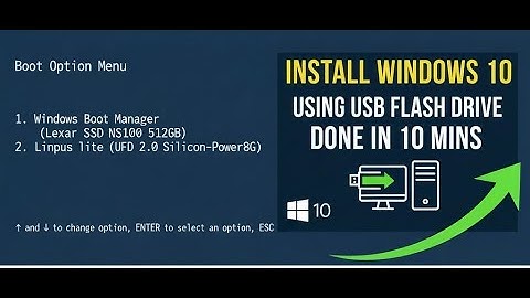 Step by Step - How to Boot and install windows 10 using USB flash drive FREE and EASY