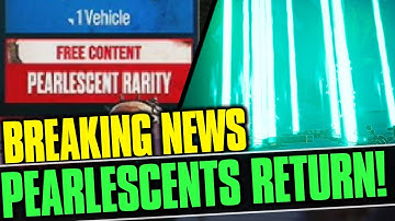 BREAKING: PEARLESCENTS ARE BACK IN BORDERLANDS! - MASSIVE ENDGAME REVEAL - Borderlands Breaking News