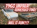 Sitting in a junkyard for 40 years! 1960 Chevy Impala Will it run?!? Last registered in 1980!