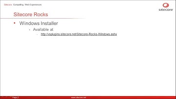 Sitecore Rocks Series - Windows Installer