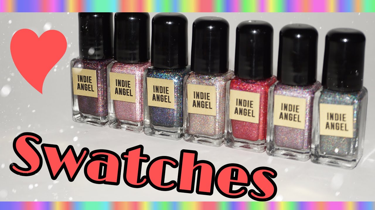 Indie Angel Nail Polish swatches | Super holo formula | ByClouser