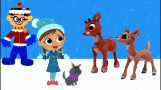 Dorothy, Toto, & Jc With Rudolph & Clarice