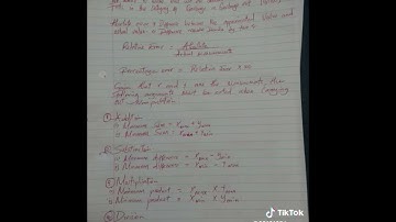 Approximation and errors form 3 KLB Mathematics aaaaa