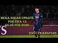 FIFA 15 Latest Squad Update ⚽ 20 Feb 2026 | Mega Update Compatible