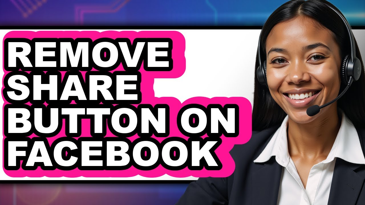 How to Remove Share Button on Facebook - Easy Guide - YouTube
