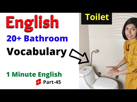 20+ English Vocabulary Bathroom में | 1 Minute English Speaking 45 | Kanchan English #Shorts ...