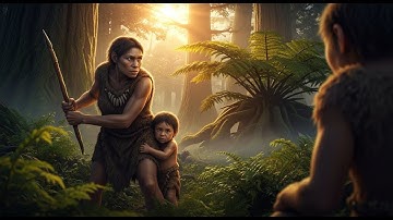 Prehistoric Parenting: How Our Earliest Ancestors Defended Their Young (AI Visualization)