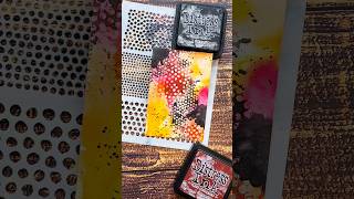 How to make an amazing texture with a Stencil and Distress Inks #cardmaking