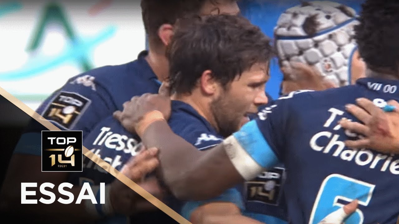 TOP 14 - Essai Jan SERFONTEIN (MHR) - Montpellier - Lyon - J14 - Saison 2018/2019 - YouTube